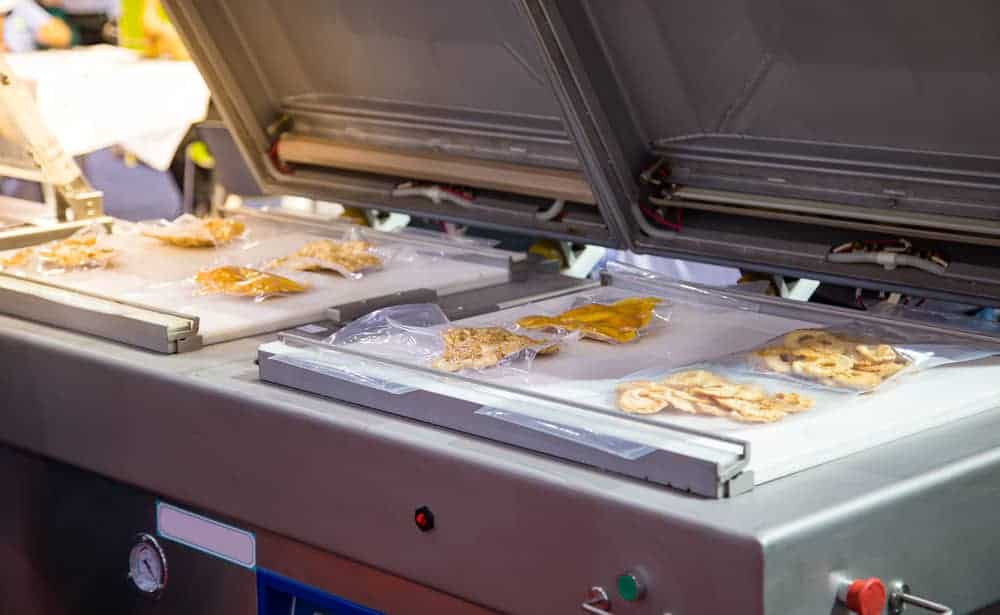 Chamber Vacuum Sealer in a Food Manufacturing Facility