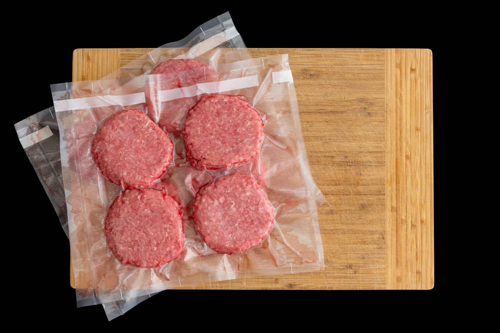 Vacuum Sealed Burger Patties