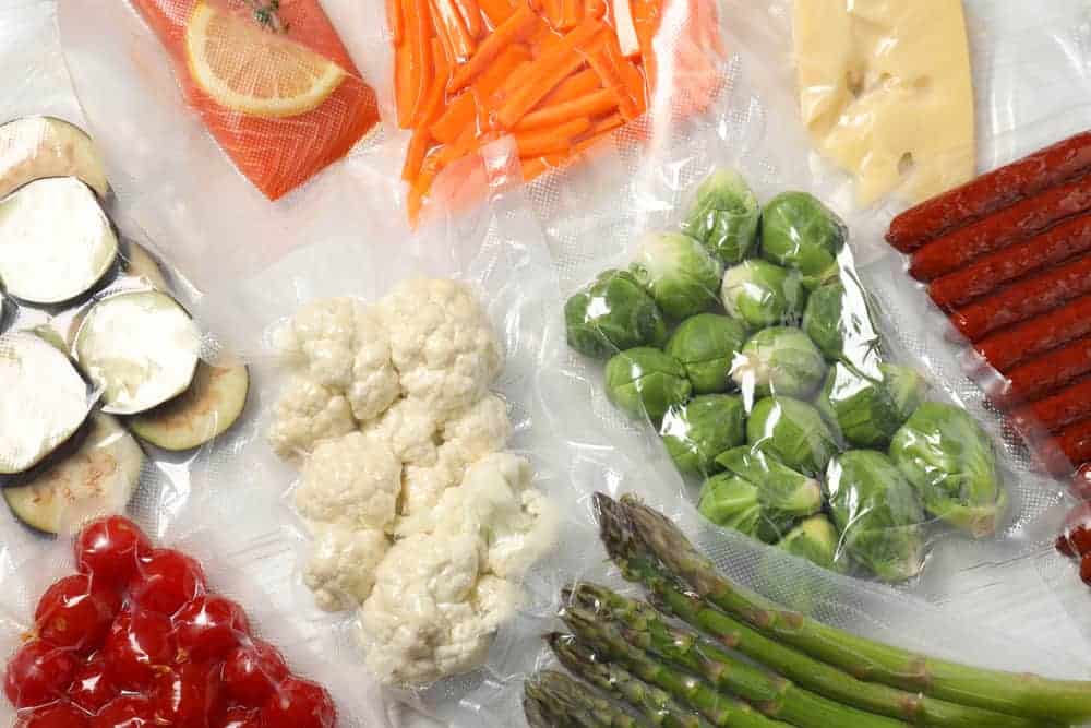 Vacuum Sealed Vegetables and Meats